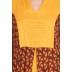 Printed long Dress in dual color- Maroon-Mustard Printed long Dress in dual color- Maroon-Mustard